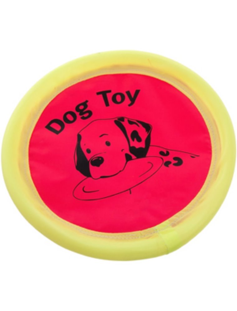 Nylon frisbee neonkleur 24cm