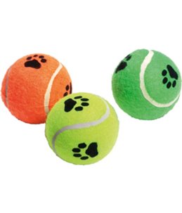 Tennisbal met geluid 3st assortie