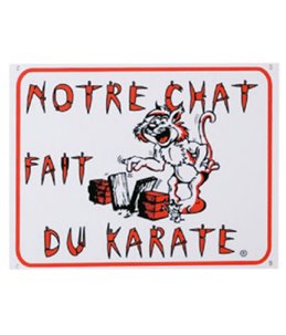 Waakbord fr - chat karate